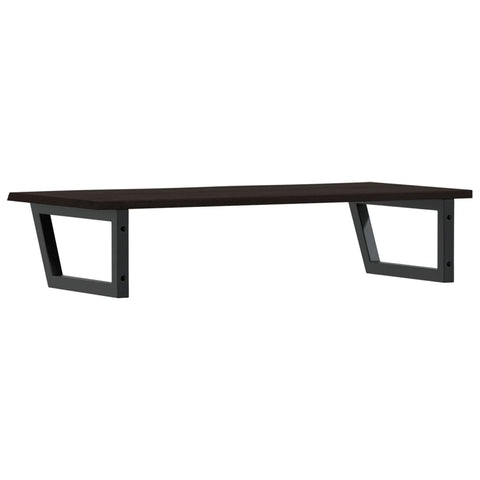 vidaXL Basin Shelf Wall Mounted Steel and Solid Wood Oak