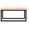 vidaXL Basin Shelf Wall Mounted Steel and Solid Wood Oak
