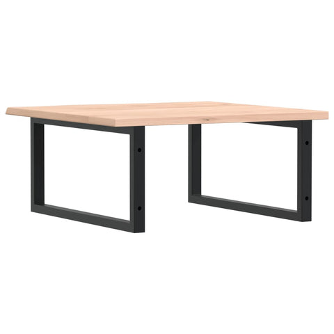 vidaXL Basin Shelf Wall Mounted Steel and Solid Wood Oak