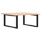 vidaXL Basin Shelf Wall Mounted Steel and Solid Wood Oak