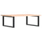 vidaXL Basin Shelf Wall Mounted Steel and Solid Wood Oak