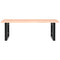 vidaXL Basin Shelf Wall Mounted Steel and Solid Wood Oak