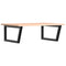 vidaXL Basin Shelf Wall Mounted Steel and Solid Wood Oak