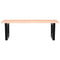 vidaXL Basin Shelf Wall Mounted Steel and Solid Wood Oak