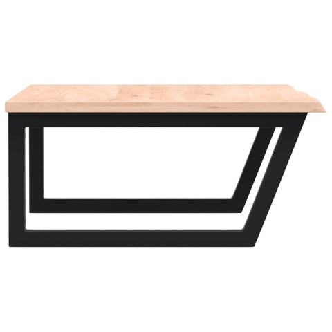 vidaXL Basin Shelf Wall Mounted Steel and Solid Wood Oak