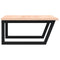 vidaXL Basin Shelf Wall Mounted Steel and Solid Wood Oak