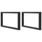 vidaXL Basin Shelf Wall Mounted Steel and Solid Wood Oak