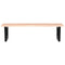 vidaXL Basin Shelf Wall Mounted Steel and Solid Wood Oak