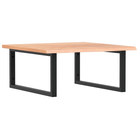 vidaXL Basin Shelf Wall Mounted Steel and Solid Wood Oak
