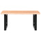vidaXL Basin Shelf Wall Mounted Steel and Solid Wood Oak