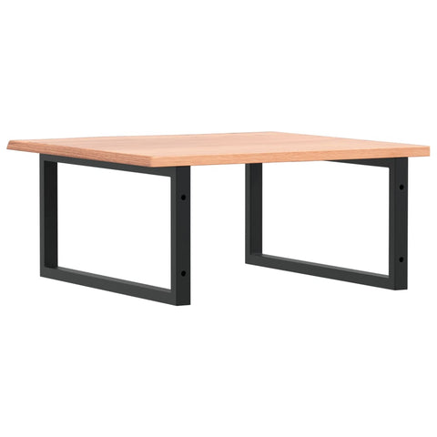 vidaXL Basin Shelf Wall Mounted Steel and Solid Wood Oak