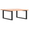 vidaXL Basin Shelf Wall Mounted Steel and Solid Wood Oak