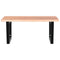 vidaXL Basin Shelf Wall Mounted Steel and Solid Wood Oak