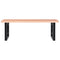 vidaXL Basin Shelf Wall Mounted Steel and Solid Wood Oak