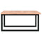 vidaXL Basin Shelf Wall Mounted Steel and Solid Wood Oak