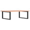 vidaXL Basin Shelf Wall Mounted Steel and Solid Wood Oak