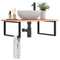 vidaXL Basin Shelf Wall Mounted Steel and Solid Wood Oak