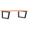 vidaXL Basin Shelf Wall Mounted Steel and Solid Wood Oak