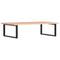 vidaXL Basin Shelf Wall Mounted Steel and Solid Wood Oak