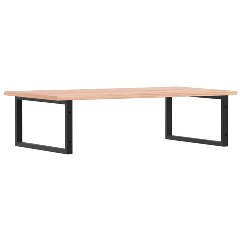 vidaXL Basin Shelf Wall Mounted Steel and Solid Wood Oak