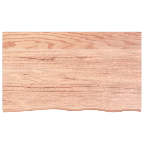 vidaXL Basin Shelf Wall Mounted Steel and Solid Wood Oak
