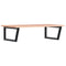 vidaXL Basin Shelf Wall Mounted Steel and Solid Wood Oak