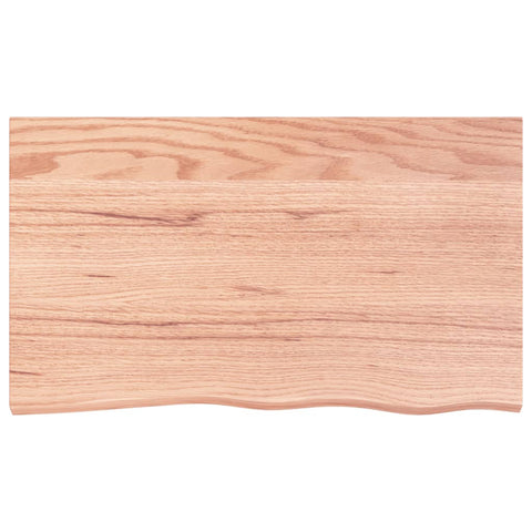vidaXL Basin Shelf Wall Mounted Steel and Solid Wood Oak