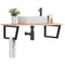 vidaXL Basin Shelf Wall Mounted Steel and Solid Wood Oak