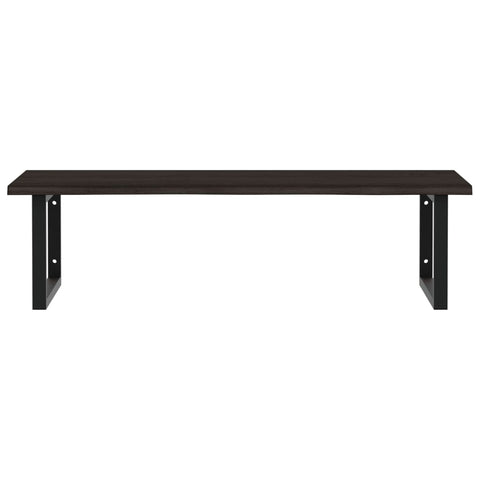 vidaXL Basin Shelf Wall Mounted Steel and Solid Wood Oak