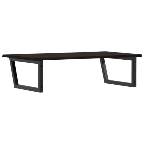 vidaXL Basin Shelf Wall Mounted Steel and Solid Wood Oak