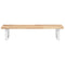 vidaXL Basin Shelf Wall Mounted Steel and Solid Wood Acacia