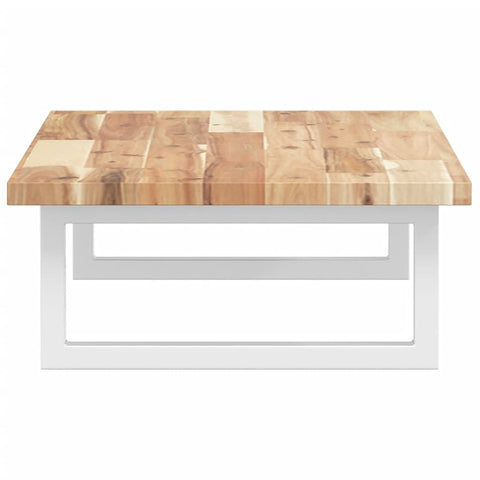 vidaXL Basin Shelf Wall Mounted Steel and Solid Wood Acacia