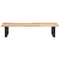 vidaXL Basin Shelf Wall Mounted Steel and Solid Wood Acacia