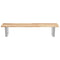 vidaXL Basin Shelf Wall Mounted Steel and Solid Wood Acacia