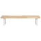 vidaXL Basin Shelf Wall Mounted Steel and Solid Wood Acacia