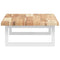 vidaXL Basin Shelf Wall Mounted Steel and Solid Wood Acacia