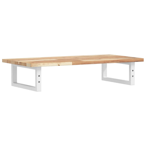 vidaXL Basin Shelf Wall Mounted Steel and Solid Wood Acacia