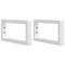 vidaXL Basin Shelf Wall Mounted Steel and Solid Wood Acacia