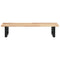 vidaXL Basin Shelf Wall Mounted Steel and Solid Wood Acacia