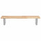 vidaXL Basin Shelf Wall Mounted Steel and Solid Wood Acacia
