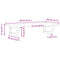 vidaXL Basin Shelf Wall Mounted Steel and Solid Wood Acacia