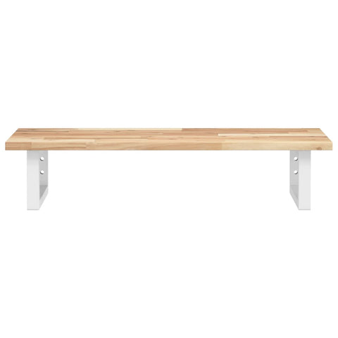vidaXL Basin Shelf Wall Mounted Steel and Solid Wood Acacia