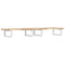 vidaXL Basin Shelf Wall Mounted Steel and Solid Wood Acacia