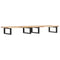 vidaXL Basin Shelf Wall Mounted Steel and Solid Wood Acacia