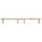 vidaXL Basin Shelf Wall Mounted Steel and Solid Wood Acacia