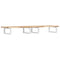 vidaXL Basin Shelf Wall Mounted Steel and Solid Wood Acacia