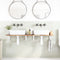 vidaXL Basin Shelf Wall Mounted Steel and Solid Wood Acacia