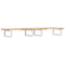 vidaXL Basin Shelf Wall Mounted Steel and Solid Wood Acacia