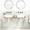 vidaXL Basin Shelf Wall Mounted Steel and Solid Wood Acacia