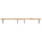 vidaXL Basin Shelf Wall Mounted Steel and Solid Wood Acacia